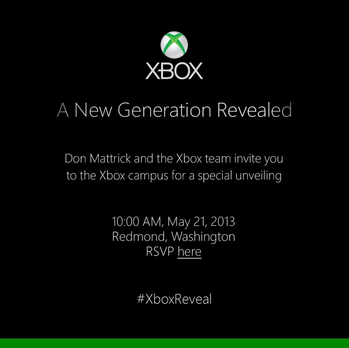 New Xbox reveal event invite